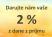 Darujte 2%